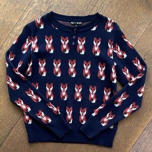 NWOT Pretty Vacant 100% Cotton Fox Sweater